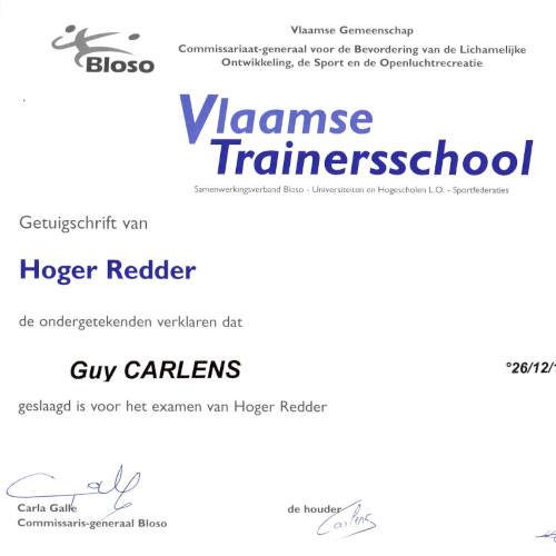 Diploma hoger redder