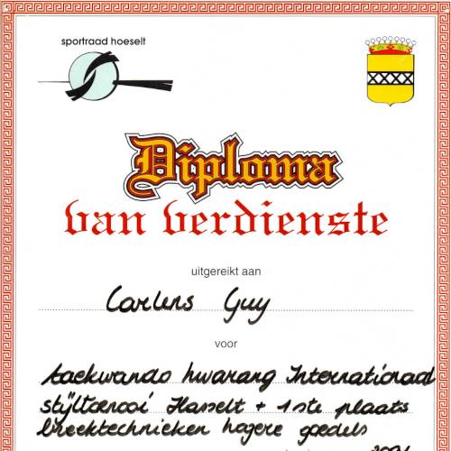 Diploma van verdienste